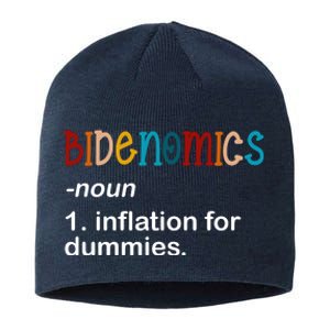 Bidenomics Noun Inflation For Dummies Funny Joe Biden Political Sustainable Beanie