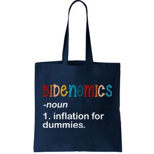 Bidenomics Noun Inflation For Dummies Funny Joe Biden Political Tote Bag