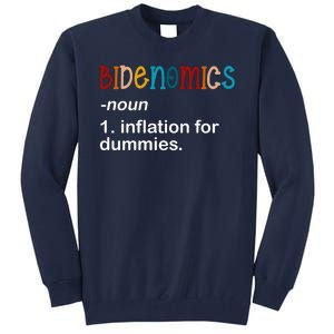 Bidenomics Noun Inflation For Dummies Funny Joe Biden Political Tall Sweatshirt