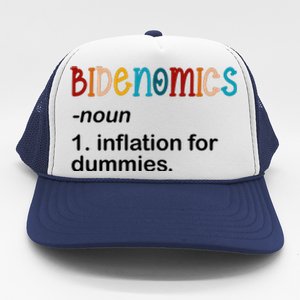 Bidenomics Noun Inflation For Dummies Funny Joe Biden Political Trucker Hat