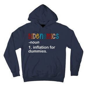 Bidenomics Noun Inflation For Dummies Funny Joe Biden Political Tall Hoodie