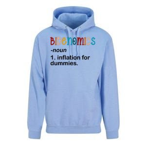 Bidenomics Noun Inflation For Dummies Funny Joe Biden Political Unisex Surf Hoodie