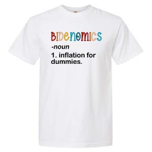 Bidenomics Noun Inflation For Dummies Funny Joe Biden Political Garment-Dyed Heavyweight T-Shirt