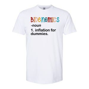 Bidenomics Noun Inflation For Dummies Funny Joe Biden Political Softstyle CVC T-Shirt