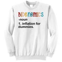 Bidenomics Noun Inflation For Dummies Funny Joe Biden Political Sweatshirt