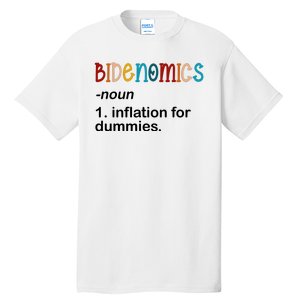 Bidenomics Noun Inflation For Dummies Funny Joe Biden Political Tall T-Shirt