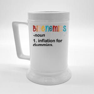 Bidenomics Noun Inflation For Dummies Funny Joe Biden Political Beer Stein