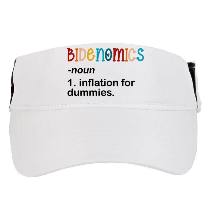 Bidenomics Noun Inflation For Dummies Funny Joe Biden Political Adult Drive Performance Visor