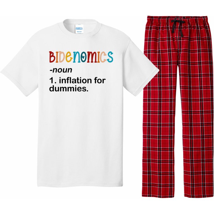 Bidenomics Noun Inflation For Dummies Funny Joe Biden Political Pajama Set