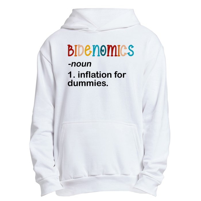 Bidenomics Noun Inflation For Dummies Funny Joe Biden Political Urban Pullover Hoodie