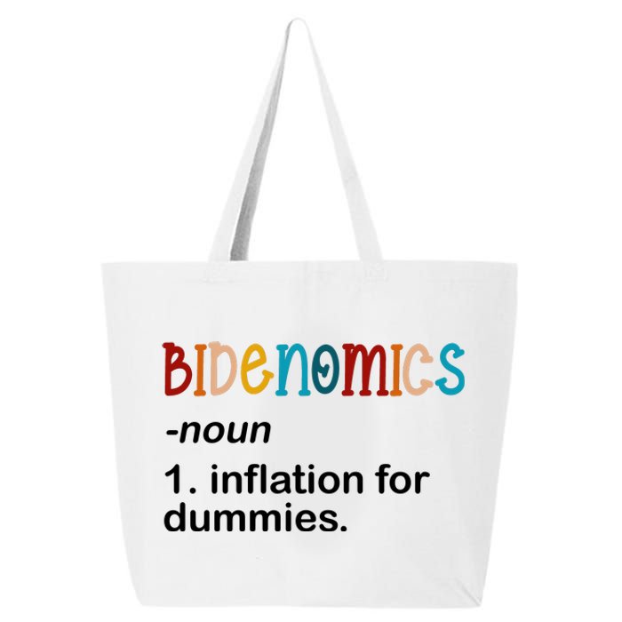 Bidenomics Noun Inflation For Dummies Funny Joe Biden Political 25L Jumbo Tote