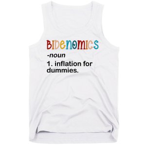 Bidenomics Noun Inflation For Dummies Funny Joe Biden Political Tank Top