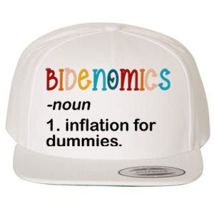 Bidenomics Noun Inflation For Dummies Funny Joe Biden Political Wool Snapback Cap