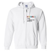 Bidenomics Noun Inflation For Dummies Funny Joe Biden Political Full Zip Hoodie