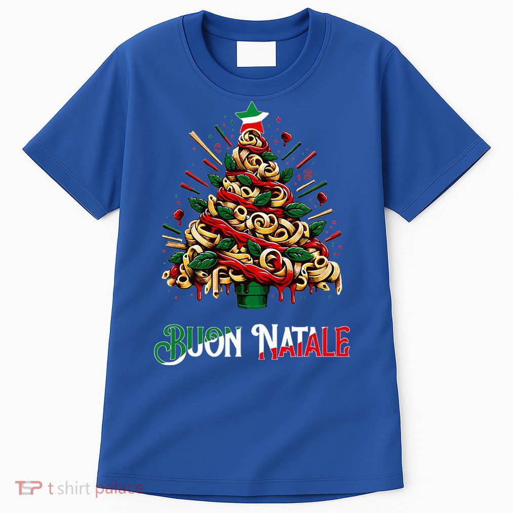 Buon Natale Italian Pasta Christmas Tree Xmas  Tall T-Shirt