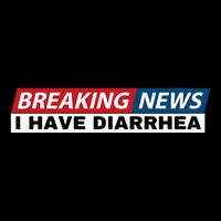 Breaking News I Have Diarrhea Funny Joke Humor Poop Pooping Cooling Performance Crew T-Shirt