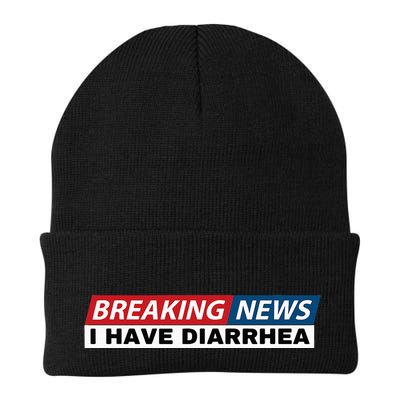 Breaking News I Have Diarrhea Funny Joke Humor Poop Pooping Beanie