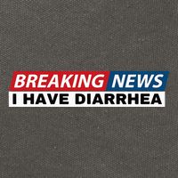 Breaking News I Have Diarrhea Funny Joke Humor Poop Pooping Cotton Canvas Backpack