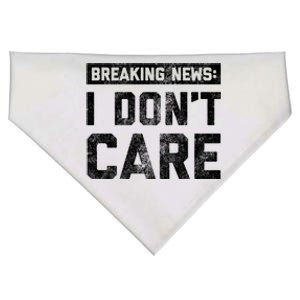 Breaking News I DonT Care USA-Made Doggie Bandana