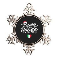 Buon Natale Italian Family Christmas Italy Pride Holiday Metallic Star Ornament