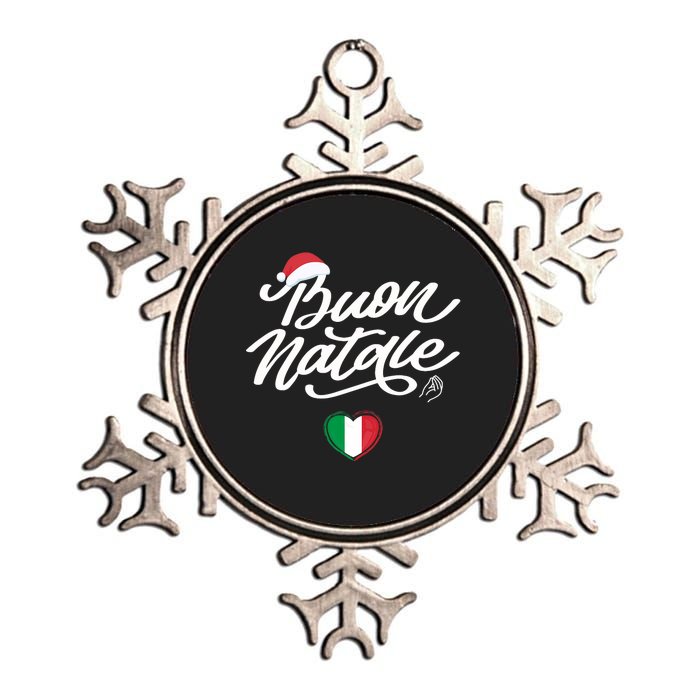 Buon Natale Italian Family Christmas Italy Pride Holiday Metallic Star Ornament