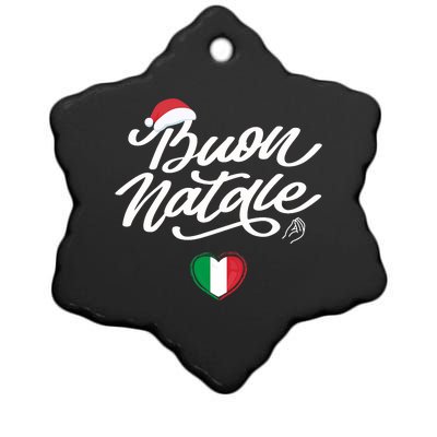 Buon Natale Italian Family Christmas Italy Pride Holiday Ceramic Star Ornament