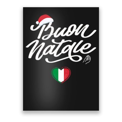 Buon Natale Italian Family Christmas Italy Pride Holiday Poster