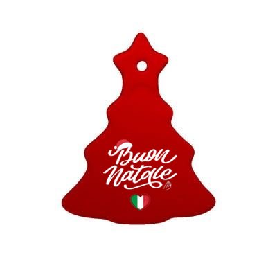 Buon Natale Italian Family Christmas Italy Pride Holiday Ceramic Tree Ornament