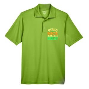 Being Nice Is The Coolest Men's Origin Performance Pique Polo