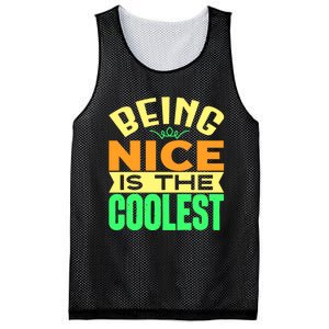 Being Nice Is The Coolest Mesh Reversible Basketball Jersey Tank