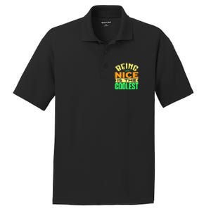 Being Nice Is The Coolest PosiCharge RacerMesh Polo