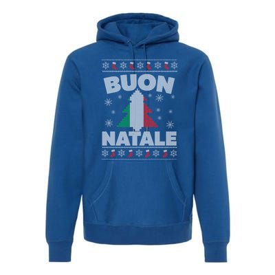 Buon Natale Italian Ugly Christmas Sweater Gift Premium Hoodie