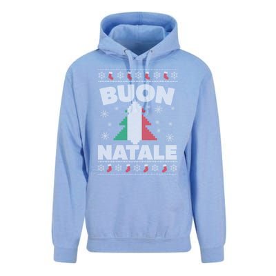 Buon Natale Italian Ugly Christmas Sweater Gift Unisex Surf Hoodie