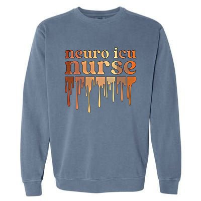 Black Neuro Icu Nurse African American Neuro Icu Nursing Funny Gift Garment-Dyed Sweatshirt