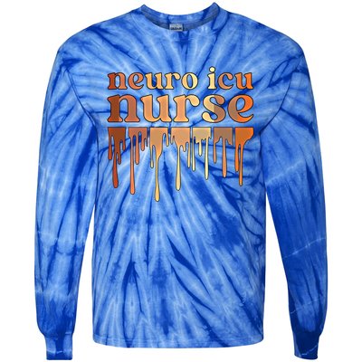 Black Neuro Icu Nurse African American Neuro Icu Nursing Funny Gift Tie-Dye Long Sleeve Shirt