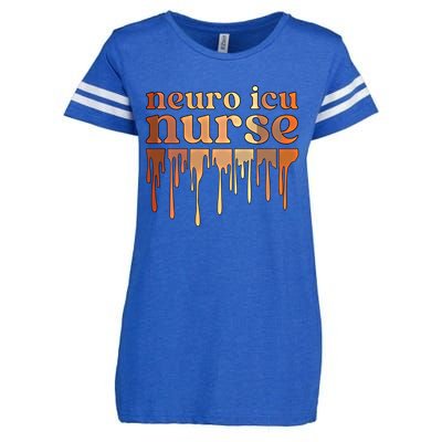 Black Neuro Icu Nurse African American Neuro Icu Nursing Funny Gift Enza Ladies Jersey Football T-Shirt