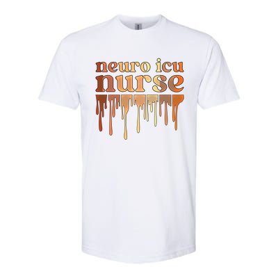 Black Neuro Icu Nurse African American Neuro Icu Nursing Funny Gift Softstyle® CVC T-Shirt