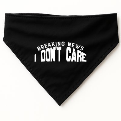 Breaking News I DonT Care USA-Made Doggie Bandana