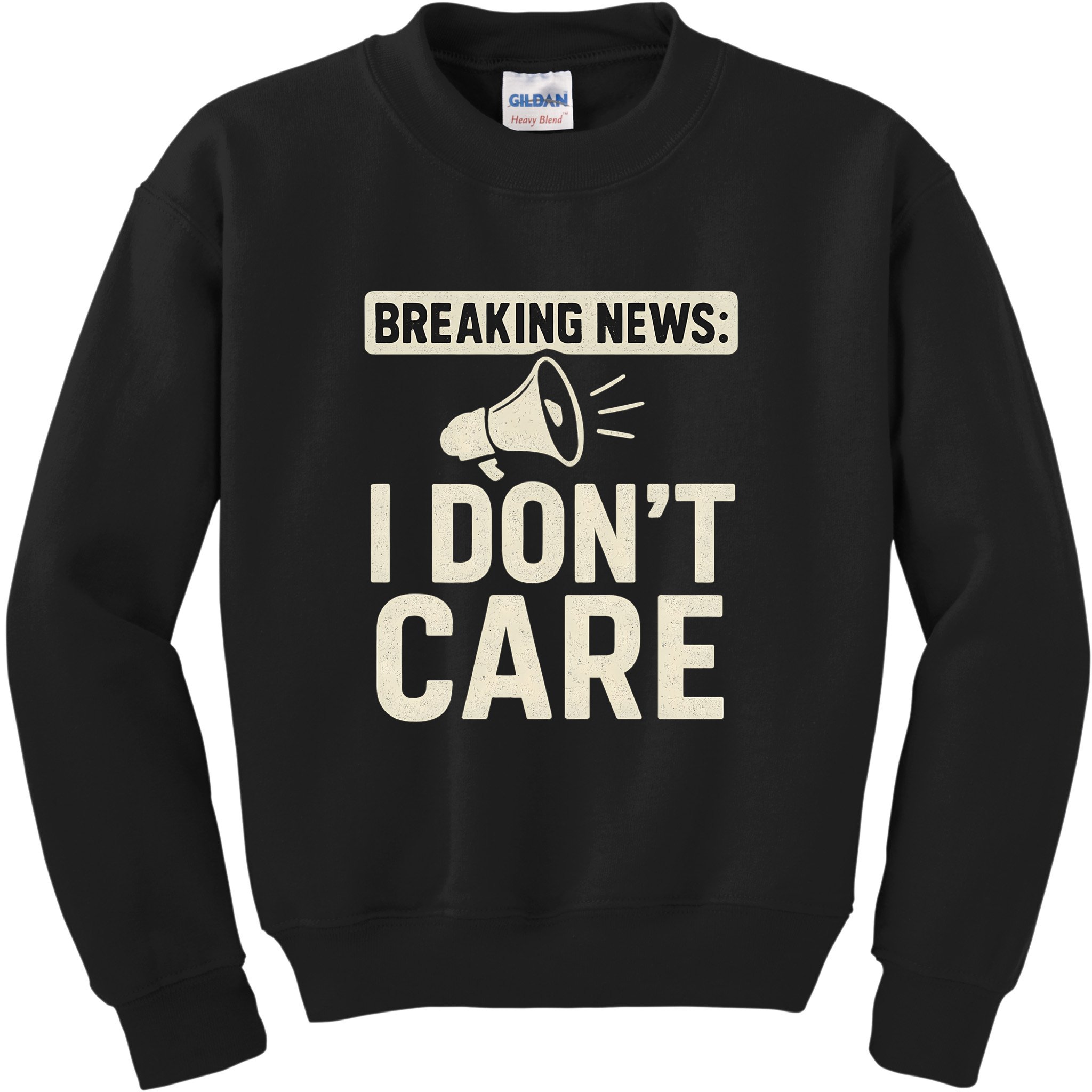 Breaking News: I Don't Care Kids Sweatshirt