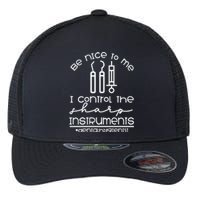 Be Nice I Control Denial Hygienist Hygiene Assistant Graduation Dentist Funny Flexfit Unipanel Trucker Cap