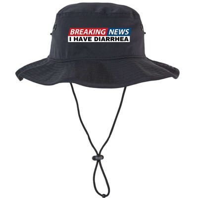 Breaking News I Have Diarrhea Funny Joke Humor Poop Pooping Legacy Cool Fit Booney Bucket Hat