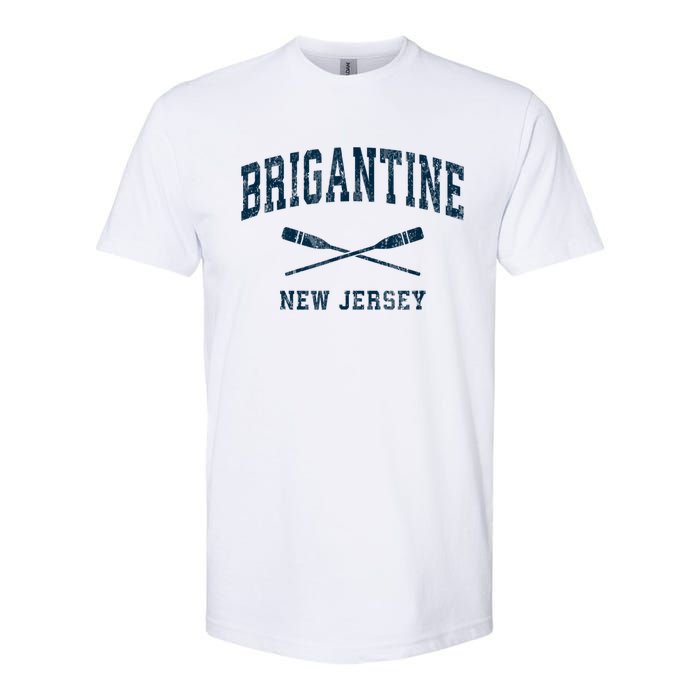 Brigantine New Jersey Vintage Nautical Paddles Sports Oars Softstyle CVC T-Shirt