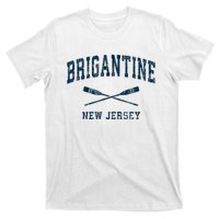 Brigantine New Jersey Vintage Nautical Paddles Sports Oars T-Shirt