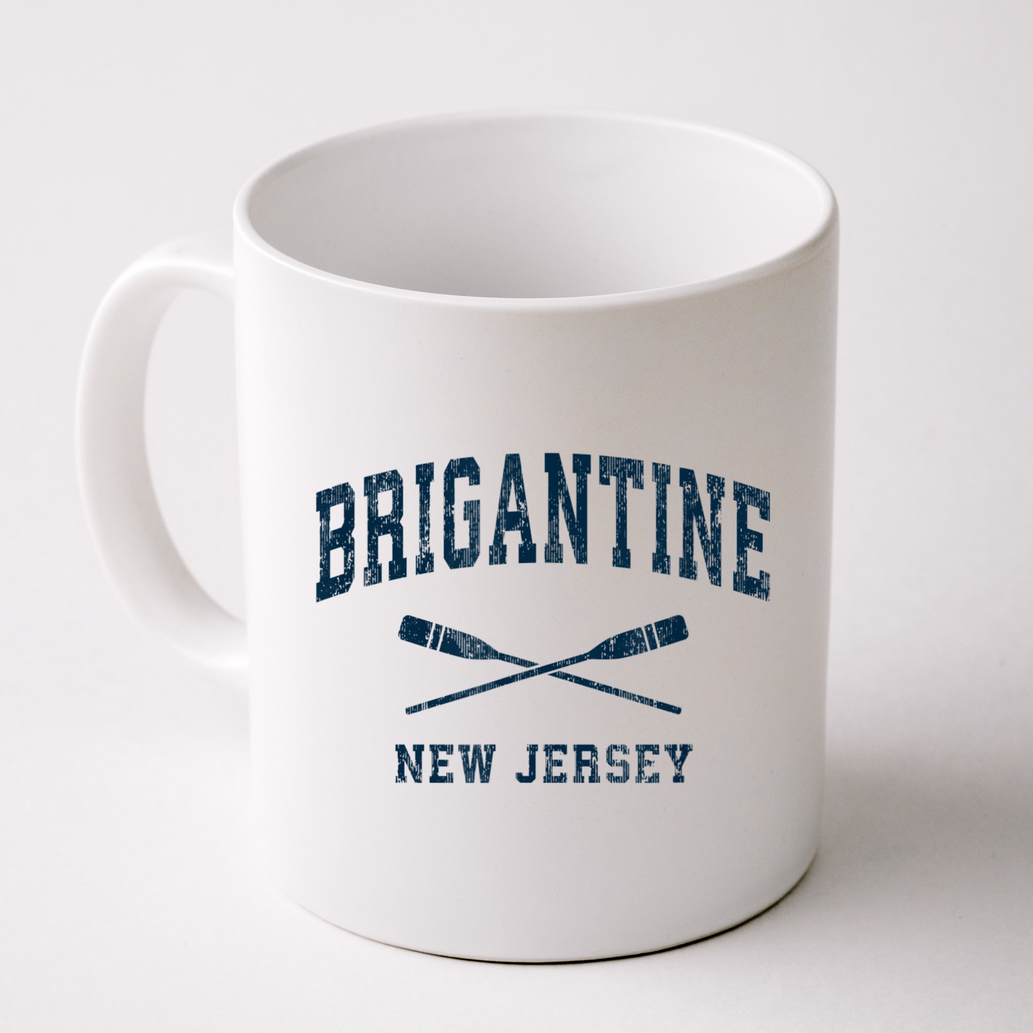 Brigantine New Jersey Vintage Nautical Paddles Sports Oars Mug