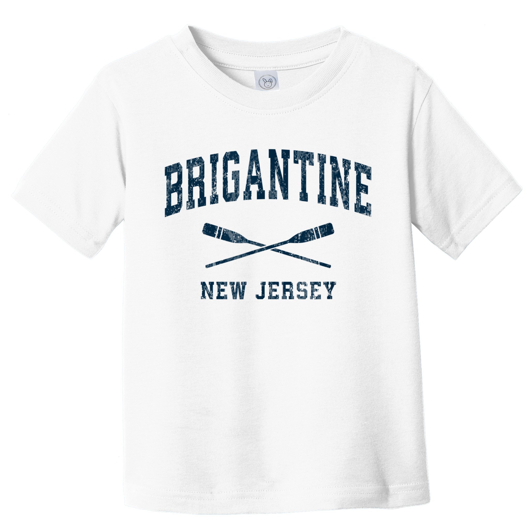 Brigantine New Jersey Vintage Nautical Paddles Sports Oars Toddler T-Shirt