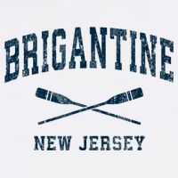Brigantine New Jersey Vintage Nautical Paddles Sports Oars Kids Hoodie