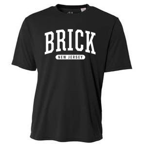 Brick New Jersey Souvenirs College Style Brick New Jersey Souvenir Cooling Performance Crew T-Shirt