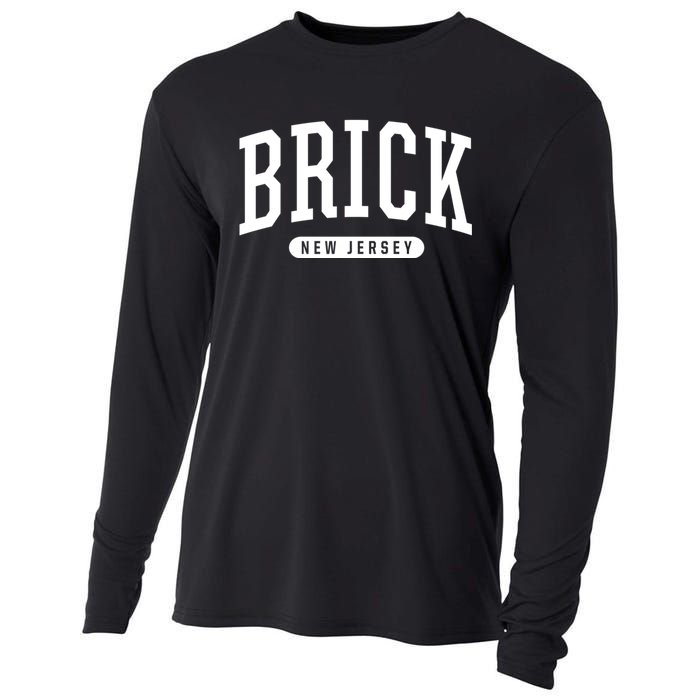 Brick New Jersey Souvenirs College Style Brick New Jersey Souvenir Cooling Performance Long Sleeve Crew