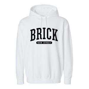 Brick New Jersey Souvenirs College Style Brick New Jersey Souvenir Garment-Dyed Fleece Hoodie