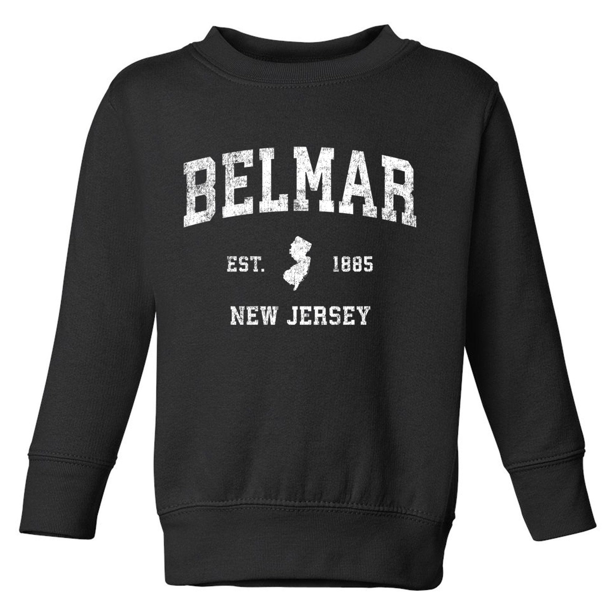 Belmar New Jersey Nj Vintage Sports Toddler Sweatshirt